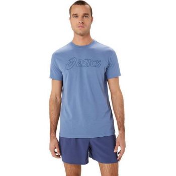 Футболка чоловіча Asics Logo Ss Tee 2031E188-400 S блакитна | Фото 1