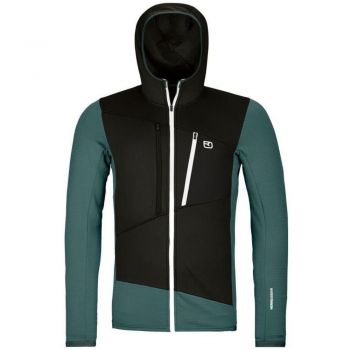 Фліс чоловічий Ortovox FLEECE GRID HOODY M dark arctic grey M (025.001.1148) | Фото 1