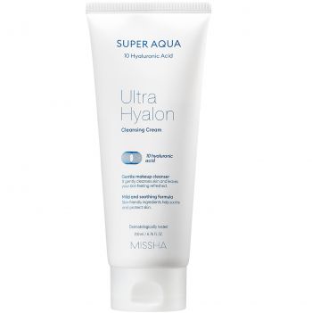 MISSHA Super Aqua Ultra Hyalron Очищуючий крем, 200мл (8809643507233) | Фото 1
