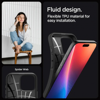 Чохол Spigen для APPLE iPhone 16 Pro, Core Armor, Matte Black (ACS08157) Чохол Spigen для APPLE iPhone 16 Pro, Core Armor, Matte Black (ACS08157) | Фото 2