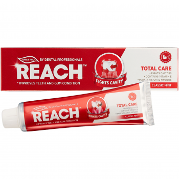 Зубна паста Reach Total Care Classic Mint Класична м'ята 150г Зубна паста Reach Total Care Classic Mint Класична м'ята 150г | Фото 1