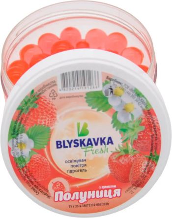 Освіжувач повітря гідрогелевий Blyskavka Fresh Полуниця (4820214191266) Освіжувач повітря гідрогелевий Blyskavka Fresh Полуниця (4820214191266) | Фото 2