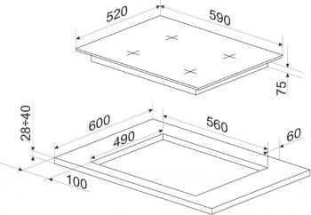 Варильна поверхня HANSA газова BHGW630502 Купить варочную поверхность Варильна поверхня HANSA газова BHGW630502 | Фото 2
