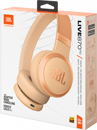 Навушники JBL Live 670NC Sandstone (JBLLIVE670NCSAT) Навушники JBL Live 670NC Sandstone (JBLLIVE670NCSAT) | Фото 2