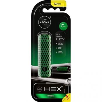 Ароматизатор повітря Aroma на дефлектор Car Hex 10г – Lemon (83579) (5902846835790) | Фото 1