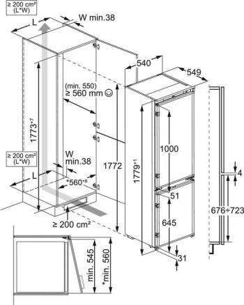 Вбудовуваний холодильник ELECTROLUX RNG7TE18S | Фото 4