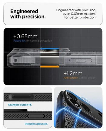 Чохол Spigen для APPLE iPhone 17 Pro Max Liquid Air Matte Black (ACS10265) | Фото 12