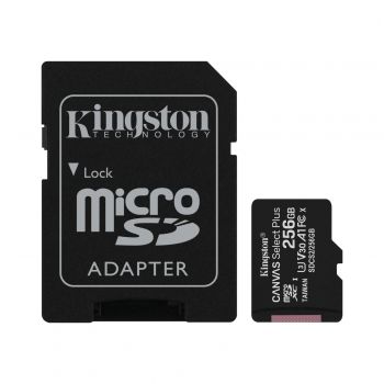 KINGSTON microSDXC 256GB Class 10 UHS-I R100MB/s + SD-адаптер (SDCS2/256GB) | Фото 4