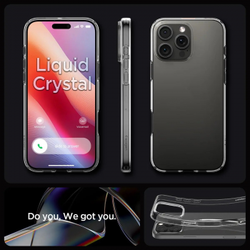 Чохол Spigen для APPLE iPhone 16 Pro Max, Liquid Crystal, Crystal Clear (ACS07984) | Фото 13