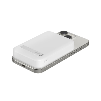 Портативний акумулятор BELKIN 10000mAh MagSafe Wireless Qi2 White (BPD008BTWH) | Фото 1