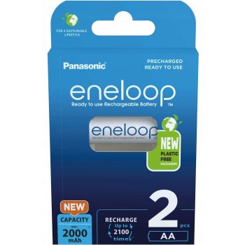 PANASONIC Eneloop AA 1900 mAh 2 шт (BK-3MCDE/2BE ) | Фото 1