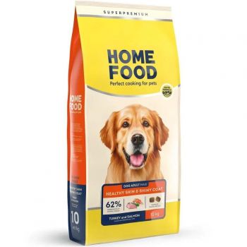 Для великих порід HOME FOOD Індичка та лосось для здор. шкіри та блиску шерсті 10кг (4820235020408) | Фото 1