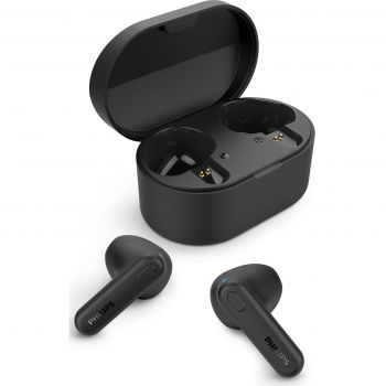 Навушники PHILIPS TAT1138 BT 5.3, IPX4, SBC, Black (TAT1138BK/00) | Фото 1