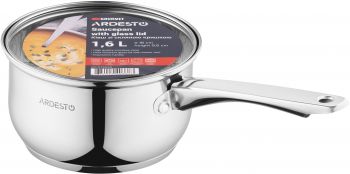 Купить ковш ARDESTO Gemini Gourmet, скляна кришка, 1.6 л (AR1916GSS) | Фото 2