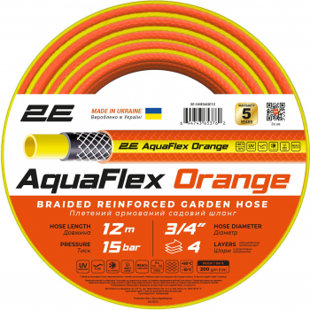 Шланг садовий 2E Aquaflex Orange 3/4 12м (2E-GHE34OE12) | Фото 1