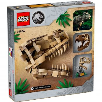 Конструктор LEGO Jurassic World Скам'янілості динозаврів: череп тиранозавра (76964) | Фото 1