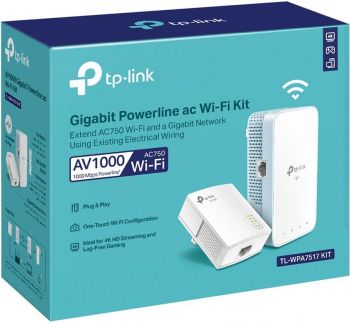 Powerline TP-LINK TL-WPA7517KIT (TL-WPA7517 + TL-PA7017) AC1200 AV1000 1xGE MESH Powerline TP-LINK TL-WPA7517KIT (TL-WPA7517 + TL-PA7017) AC1200 AV1000 1xGE MESH | Фото 4