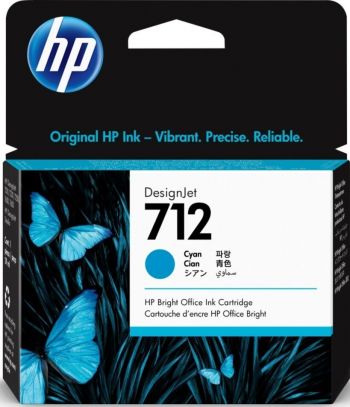 Купить расходный материал для принтеров HP No.712 DesignJet Т230/Т630 Cyan 29ml (3ED67A) | Фото 1
