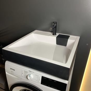 Купить раковину Раковина Adamant Washer New 595х595х115мм чорно-біла (4824296202903) | Фото 5