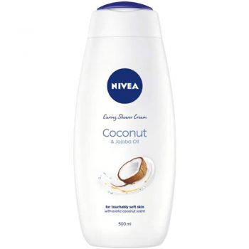 Гель-догляд для душу NIVEA кокос та олія жожоба 500 мл (4006000000435) | Фото 1