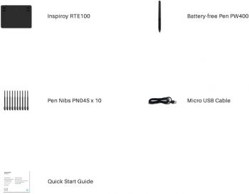 Графічний планшет HUION RTE-100 Cosmo Black Графічний планшет HUION RTE-100 Cosmo Black | Фото 2