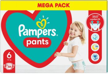 Підгузки-трусики PAMPERS Pants Giant (15+ кг) Мега 84 шт (8006540069530) | Фото 12