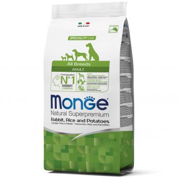 Monge Dog All breeds Adult зі смаком кролика, рису та картоплі 2,5 кг (8009470011143) | Фото 1