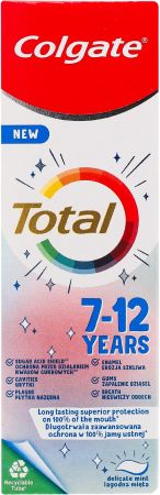 Купить зубную пасту и ополаскиватель Зубна паста COLGATE Total Kids 7-12 років 50 мл (8718951433120) | Фото 1