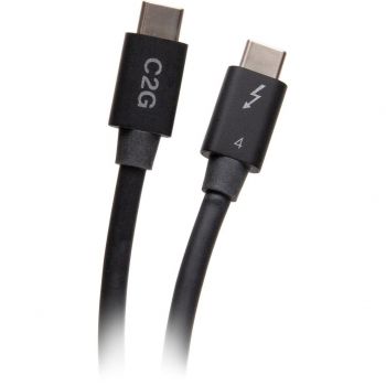 C2G USB-C Thunderbolt 4 2.0м Активный 40Гбс чорний (C2G28887) | Фото 1