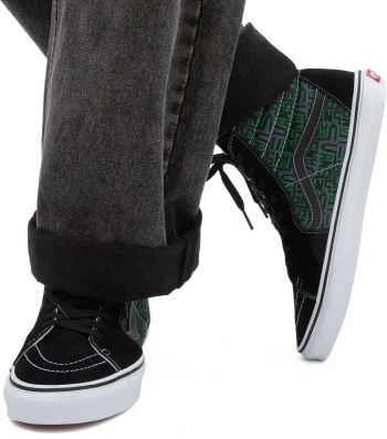 Кеди високі Vans Ua Sk8-Hi (Canvas) Asphal VN000D5IB5P1 36 (4.5 US) чорні (196574879880) | Фото 3