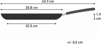 Сковорода для млинців TEFAL So' Light, 25см, чорний (H0563842) Купить сковороду Сковорода для млинців TEFAL So' Light, 25см, чорний (H0563842) | Фото 2