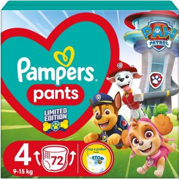 Підгузки-трусики PAMPERS Paw Patrol Pants Maxi 9-15кг 72 шт (8006540863572) | Фото 1