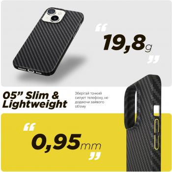 Чохол ArmorStandart LikeCarbon MagCase для APPLE iPhone 15 Pro Max Black (ARM69291) Чохол ArmorStandart LikeCarbon MagCase для APPLE iPhone 15 Pro Max Black (ARM69291) | Фото 2