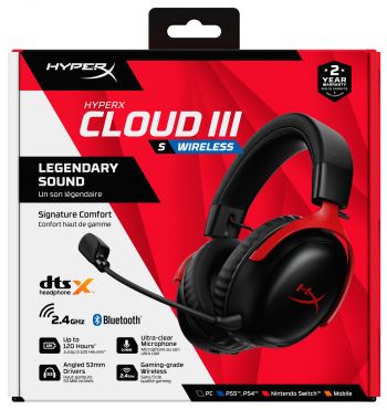 Ігрова гарнітура HyperX Cloud III S Black-Red (A59Z0AA) Ігрова гарнітура HyperX Cloud III S Black-Red (A59Z0AA) | Фото 11
