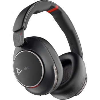 Гарнітура стерео On-ear Poly Voyager Surround 85-m з підставкою для підзарядки Black (8g7t8aa) | Фото 1