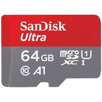 Карта пам'яті SANDISK microSD 64GB C10 UHS-I R140MB/s Ultra (SDSQUAB-064G-GN6MN) | Фото 1