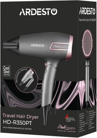 Фен ARDESTO Pink Touch HD-R350PT Купить устройство по уходу за волосами Фен ARDESTO Pink Touch HD-R350PT | Фото 10