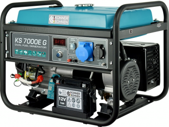 Генератор газово-бензиновий Konner&Sohnen KS 7000E G, 230В, 5.5кВт (KS7000EG) Генератор газово-бензиновий Konner&Sohnen KS 7000E G, 230В, 5.5кВт (KS7000EG) | Фото 3