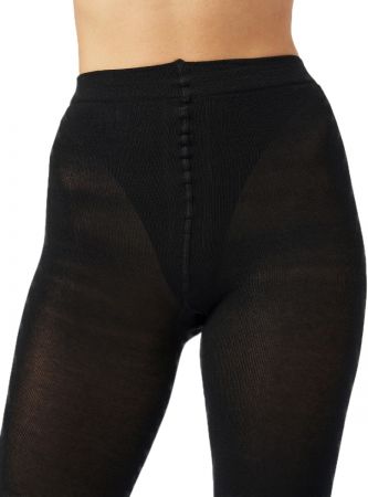 Колготи жіночі SIELA Lady cotton 200 Den 5 р чорні | Фото 3