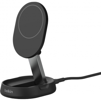 Зарядний пристрій безпровідний BELKIN Magnetic Stand QI2 15Вт, чорний (WIA008BTBK) | Фото 1