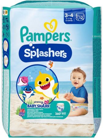 Підгузки-трусики для плавання PAMPERS Splashers 6-11 кг, 12 шт (8001090698346) | Фото 3