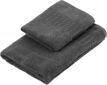 Набір махрових рушників ARDESTO Lotus 2 шт., 50х90см, 70х140см, графіт (ART2357MC) | Фото 7