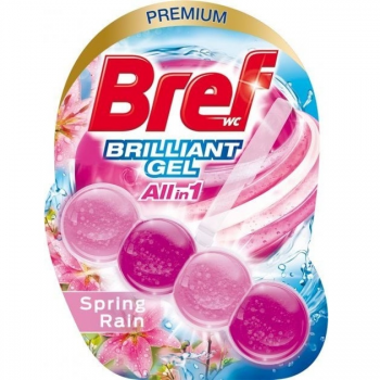 Туалетний блок для унітазу BREF Brilliant Gel весняний дощ 1 шт (9000101509274) Туалетний блок для унітазу BREF Brilliant Gel весняний дощ 1 шт (9000101509274) | Фото 1