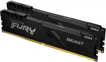 Пам'ять для ПК KINGSTON DDR4-3600 16GB KIT (8GBx2) FURY Beast Black (KF436C17BBK2/16) | Фото 6