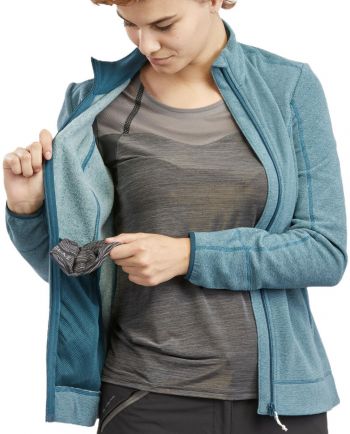 Кофта флісова жіноча для гірського туризму Quechua MH120 8550837 M бірюзова (2778463_Quechua) Кофта флісова жіноча для гірського туризму Quechua MH120 8550837 M бірюзова (2778463_Quechua) | Фото 8