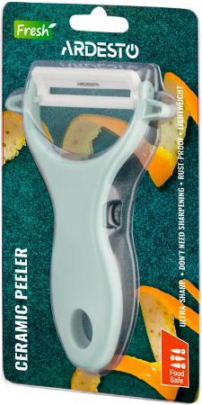 Овочечистка керамічна ARDESTO Fresh, зелений (AR2101GE) Купить кухонную принадлежность Овочечистка керамічна ARDESTO Fresh, зелений (AR2101GE) | Фото 3