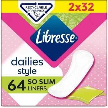 Щоденні гігієнічні прокладки LIBRESSE Daily Fresh Normal, 64 шт. (7322540575477) | Фото 1