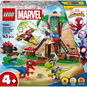 Купить конструктор Конструктор LEGO Super Heroes Marvel Битва Павука та раптора Гоббі у штаб-будинку на дереві (11200) | Фото 1