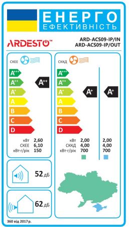 Кондиціонер ARDESTO ARD-ACS09-IP | Фото 2