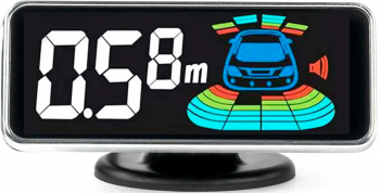 Система паркування Amio LED-GRAF 3D 4 датчика білий 03188 (5903293031889) | Фото 2